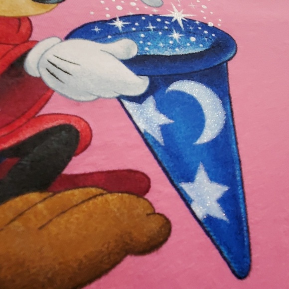 Walt Disney World Wizard Mickey Mouse short sleeve pink tee shirt 2017 XL - Picture 3 of 6